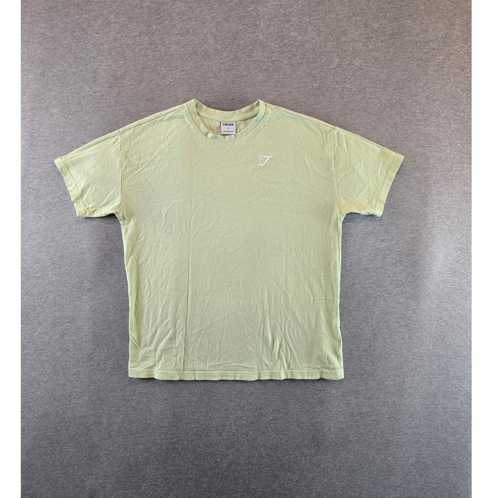 Gymshark T Shirt Womens Small Pale Lime Green Oversized Training Cotton B1A7M